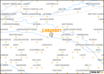 map of Chaumont