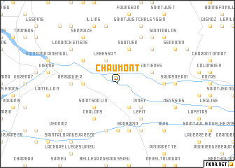 map of Chaumont