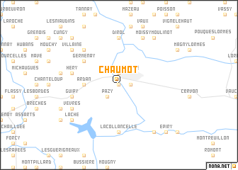 map of Chaumot