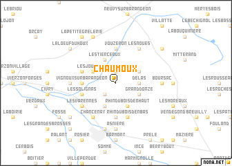 map of Chaumoux