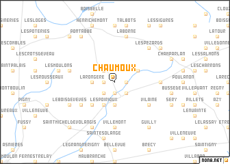 map of Chaumoux