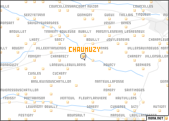 map of Chaumuzy