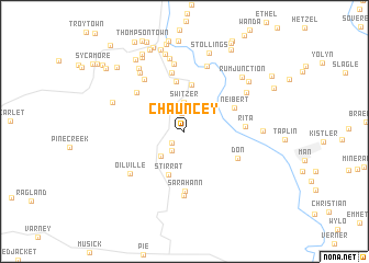 map of Chauncey