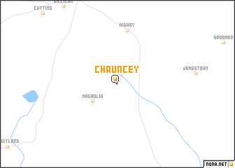 map of Chauncey