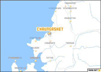 map of Chaungashet