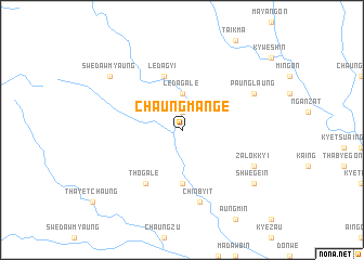 map of Chaungmange