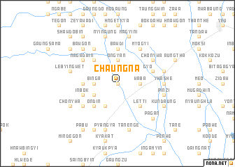 map of Chaungna