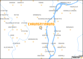 map of Chaungnyinaung