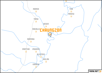 map of Chaungzon