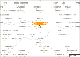 map of Chaungzon