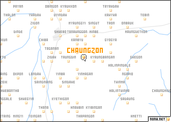 map of Chaungzon