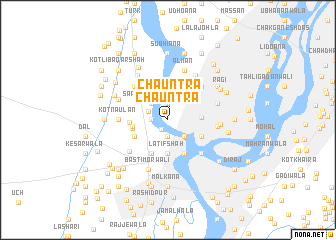 map of Chauntra