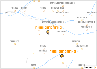 map of Chaupicancha