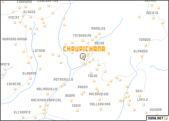 map of Chaupichana