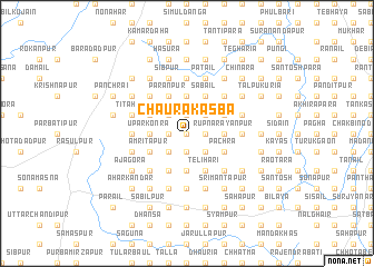 map of Chaura Kasba