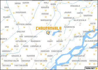 map of Chaurānwāla