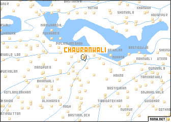 map of Chaurānwāli