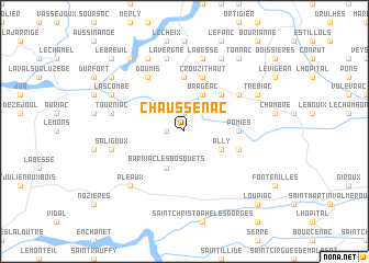 map of Chaussenac