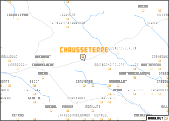 map of Chausseterre