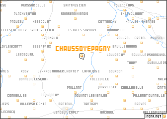 map of Chaussoy-Épagny