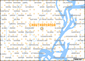 map of Chauthārkānda