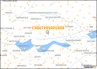 map of Chautra Sargāna