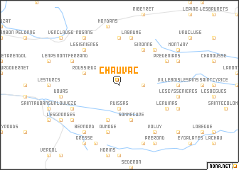 map of Chauvac