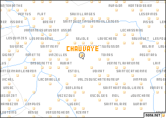 map of Chauvaye