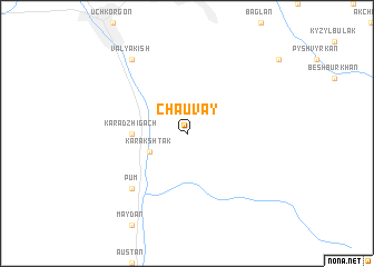 map of Chauvay