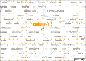 map of Chauveheid