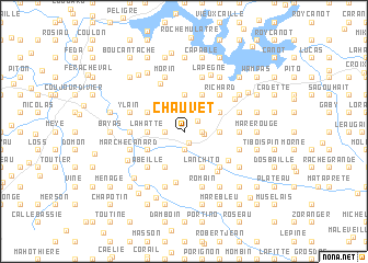 map of Chauvet