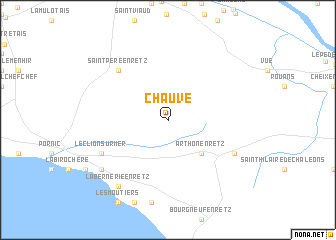 map of Chauvé