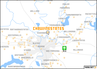 map of Chauvin Estates