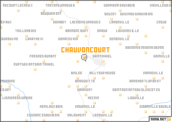 map of Chauvoncourt
