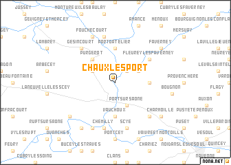map of Chaux-lès-Port