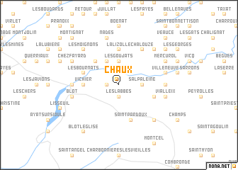 map of Chaux