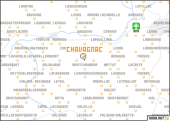 map of Chavagnac