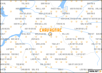 map of Chavagnac