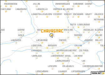 map of Chavagnac