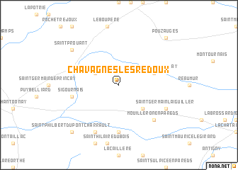 map of Chavagnes-les-Redoux
