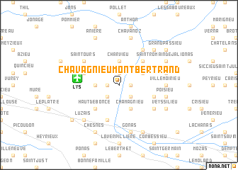 map of Chavagnieu-Montbertrand