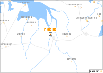 map of Chaval