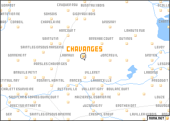 map of Chavanges