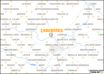 map of Chavannes