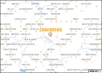 map of Chavannes