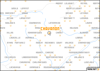 map of Chavanon