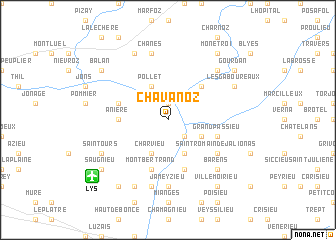 map of Chavanoz