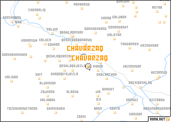 map of Chavarzaq