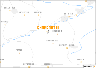 map of Chavdartsi