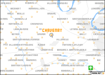 map of Chavenay